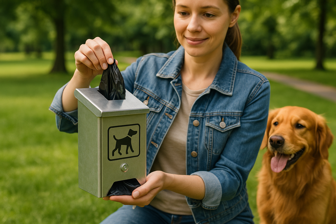 Metall-Kotbeutelspender: So bleiben Parks sauber & Hundehalter happy