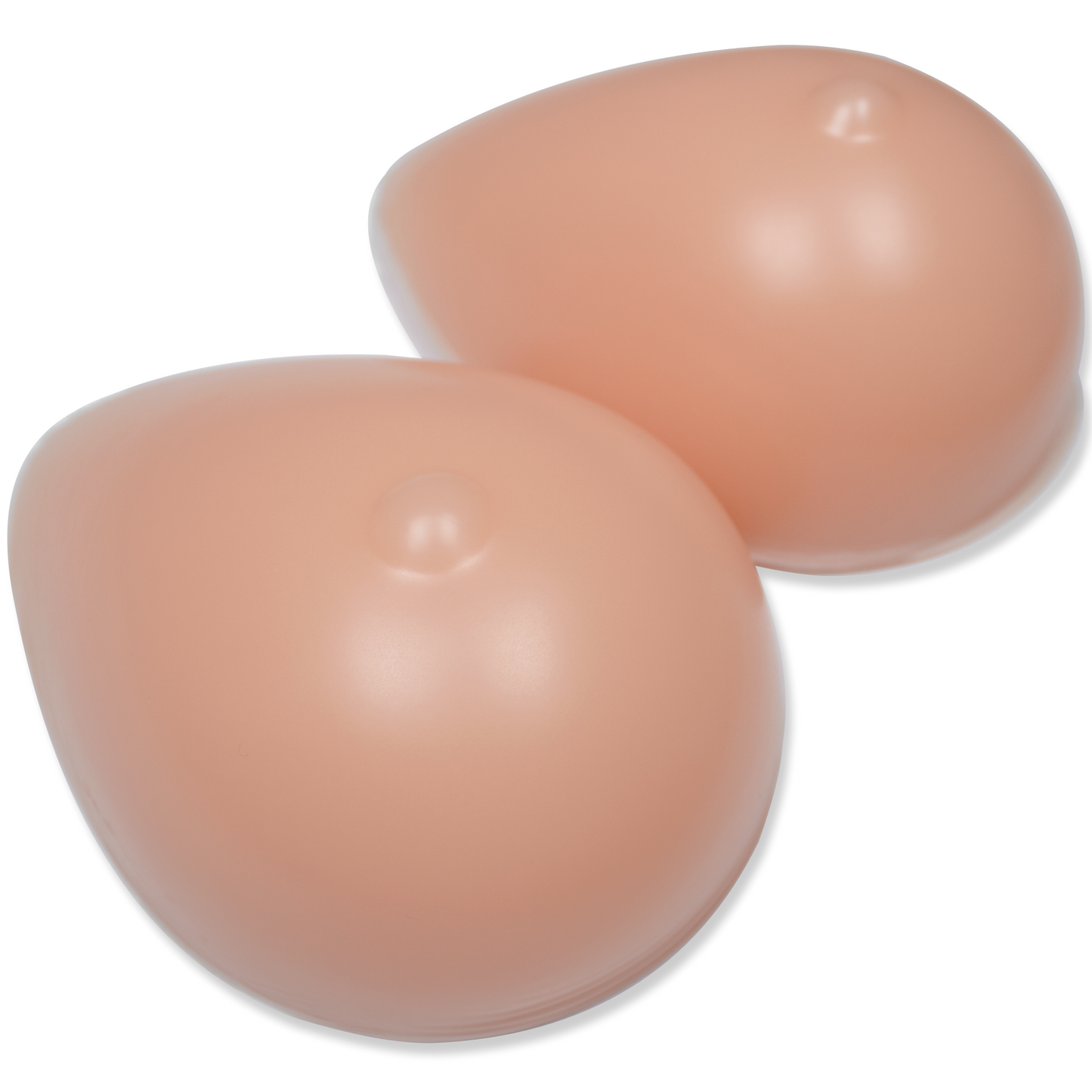 Silikonbrüste in Tropfenform, ohne Haftschicht, farblose Nippel, Typ T1