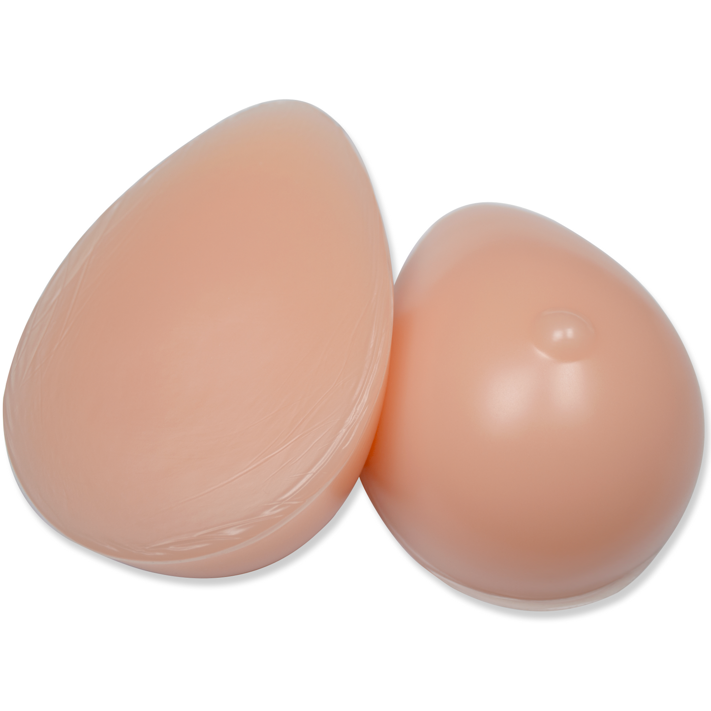Silikonbrüste in Tropfenform, ohne Haftschicht, farblose Nippel, Typ T1
