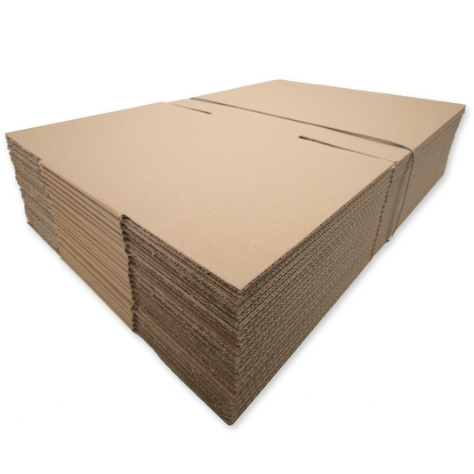 Faltkarton 300x215x140 mm (30x21,5x14 cm), braun, 1-wellig B-Welle, Versandkarton, Bild 2