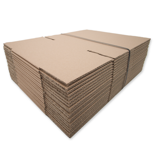 Faltkarton 240x130x130 mm (24x13x13 cm), braun, 1-wellig B-Welle, Versandkarton, Bild 2