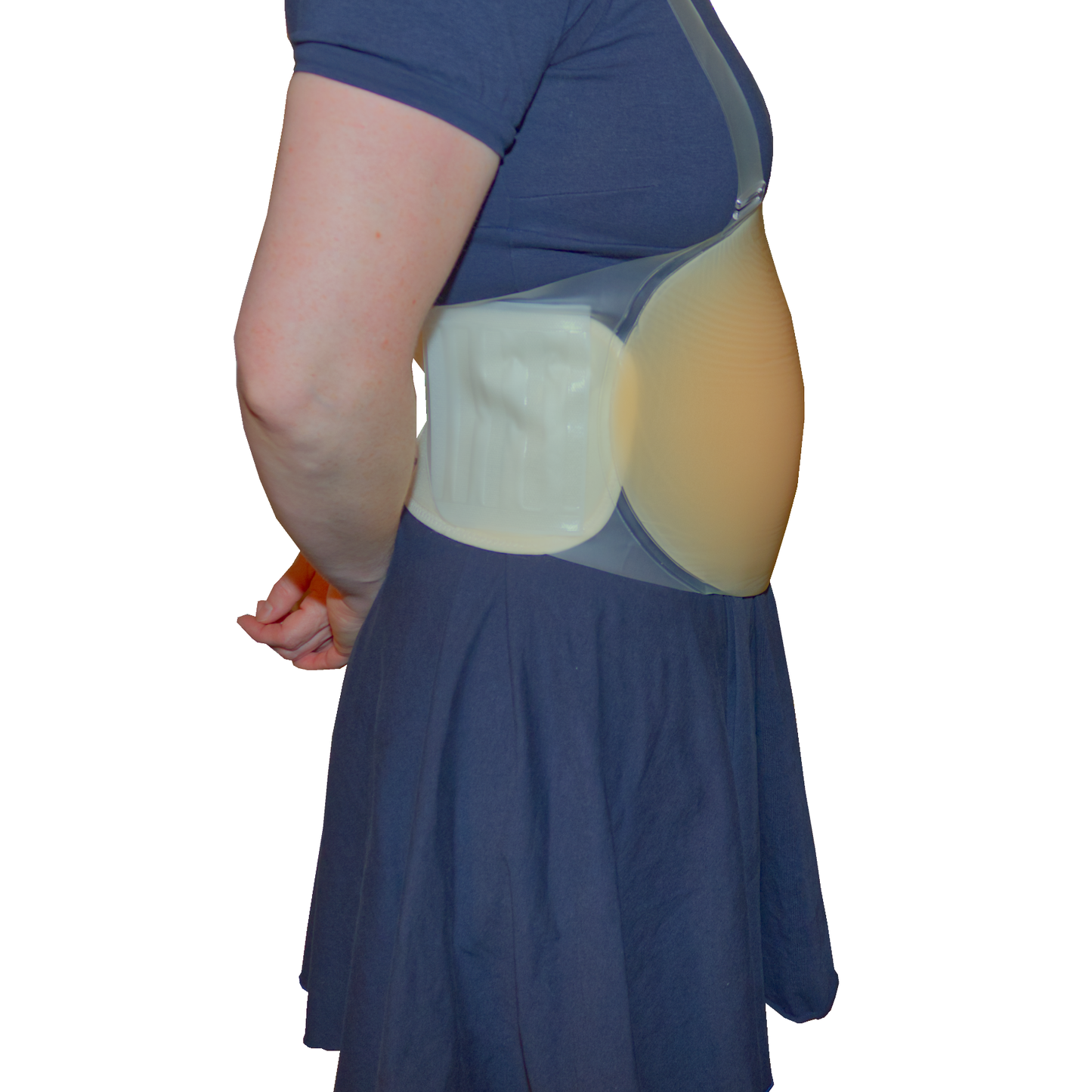Künstlicher Silikon-Schwangerschaftsbauch zum Umschnallen, Typ T2