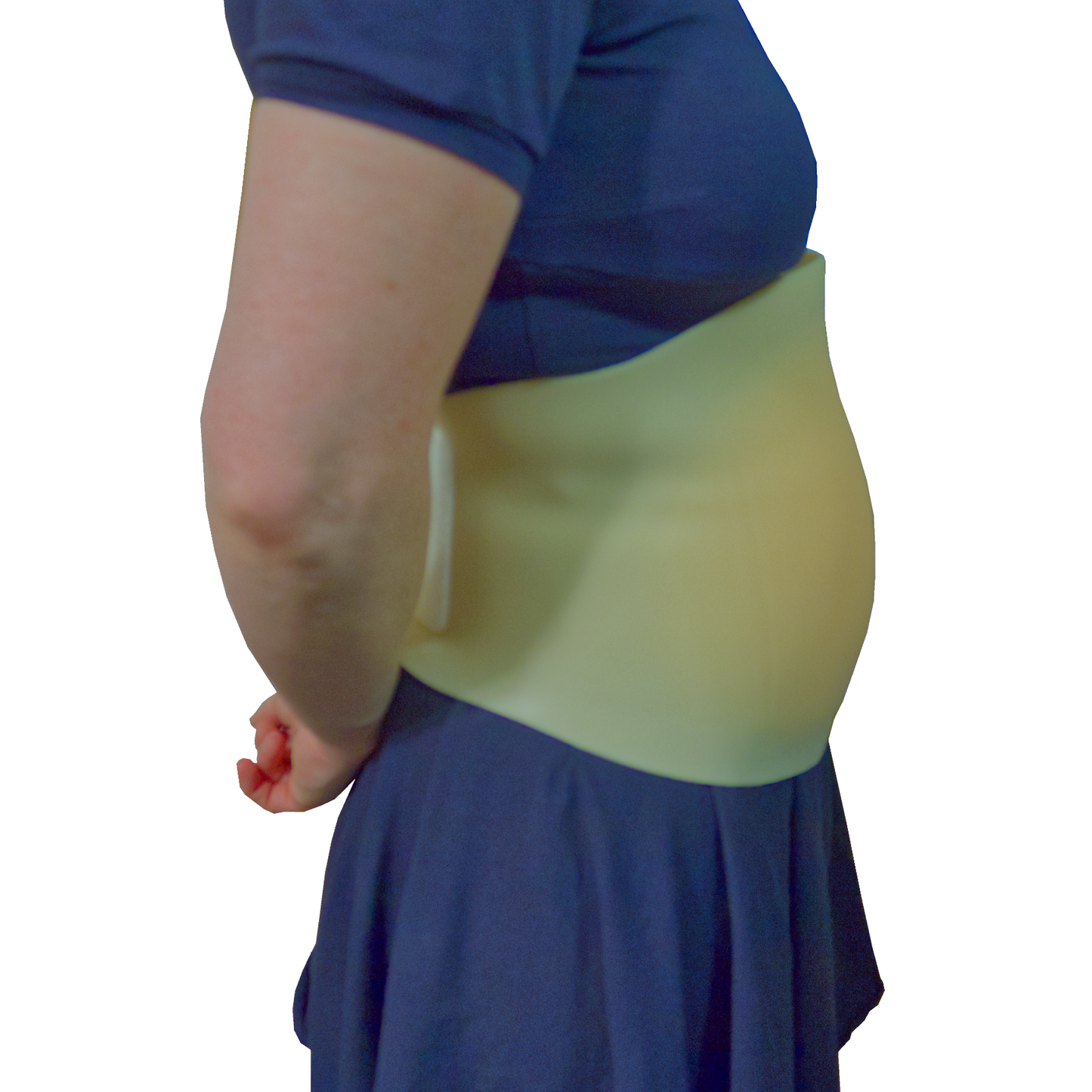 Künstlicher Silikon-Schwangerschaftsbauch zum Umschnallen, ultra realistisch, Typ T3