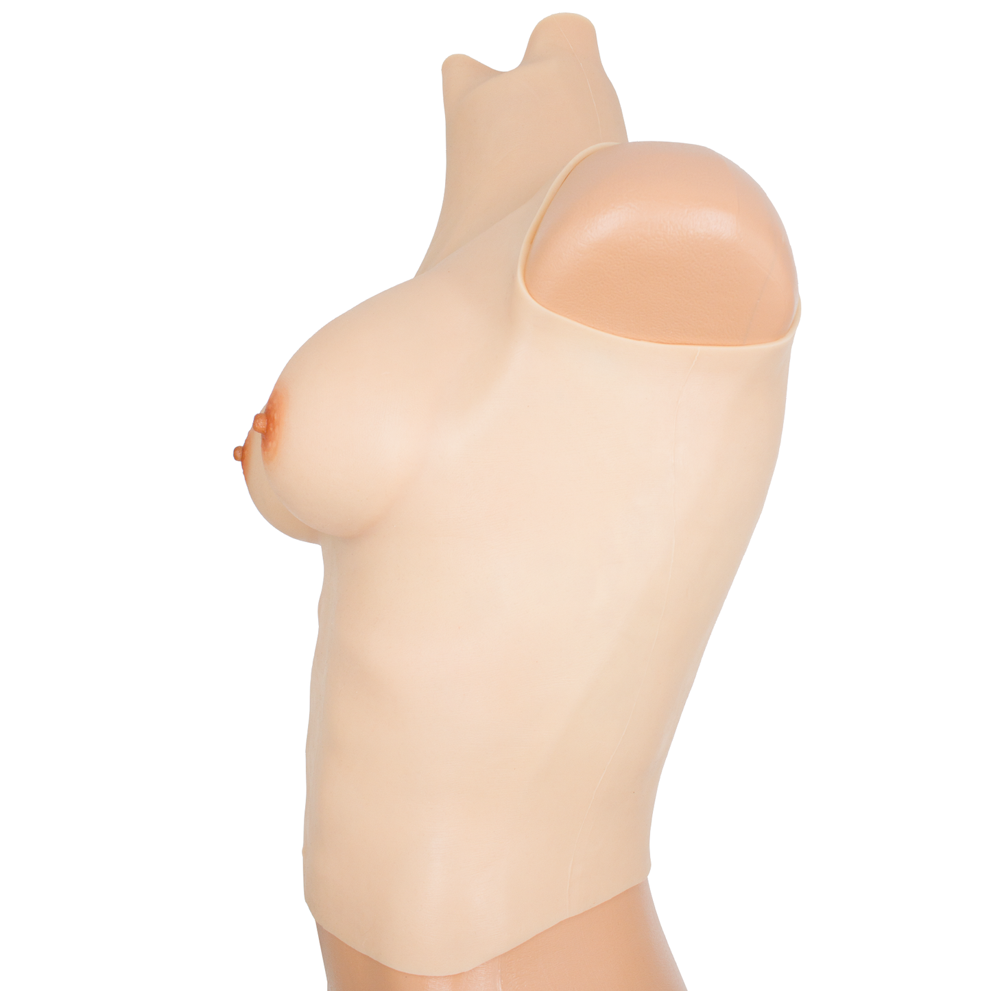 Torso mit Silikonbrüsten, Hals und Bauch, ultra realistischer Skin-Halbbody, Typ T3