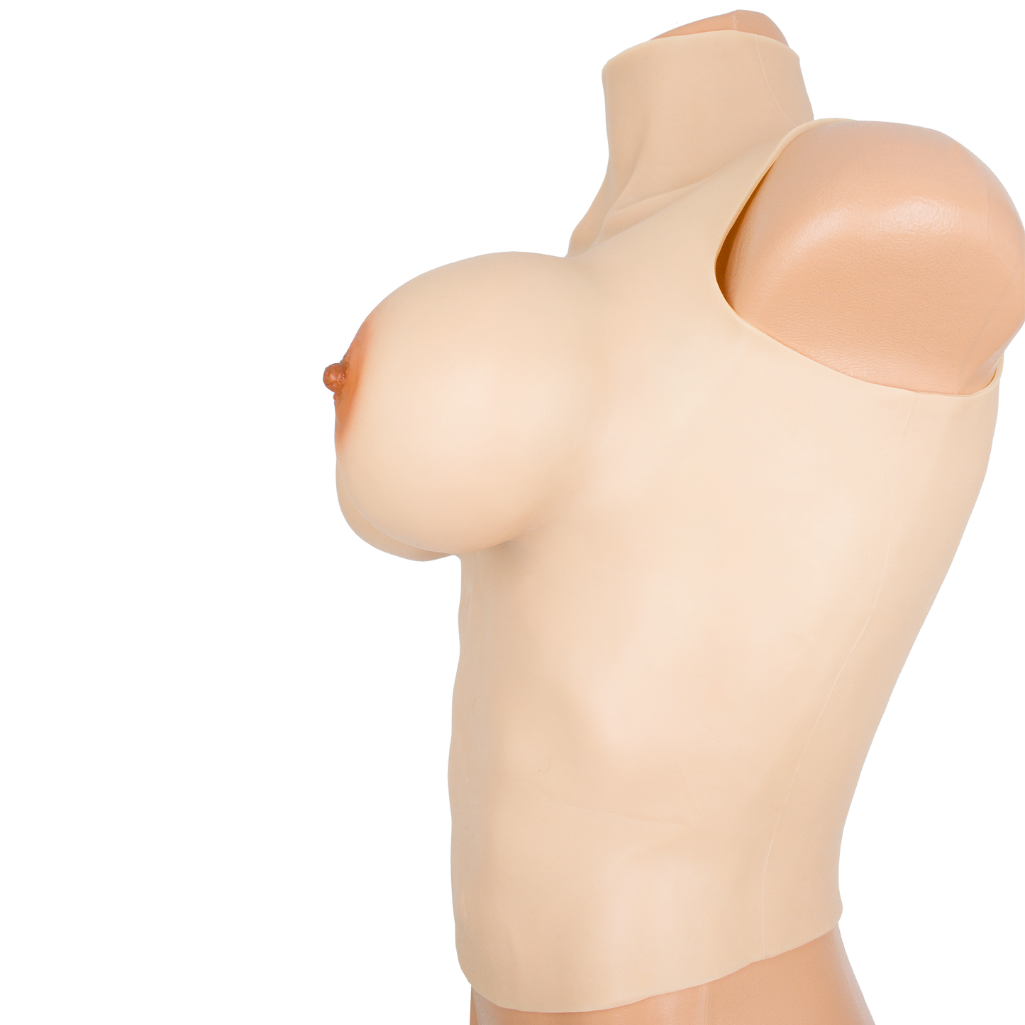 Torso mit Silikonbrüsten, Hals und Bauch, ultra realistischer Skin-Halbbody, Typ T3