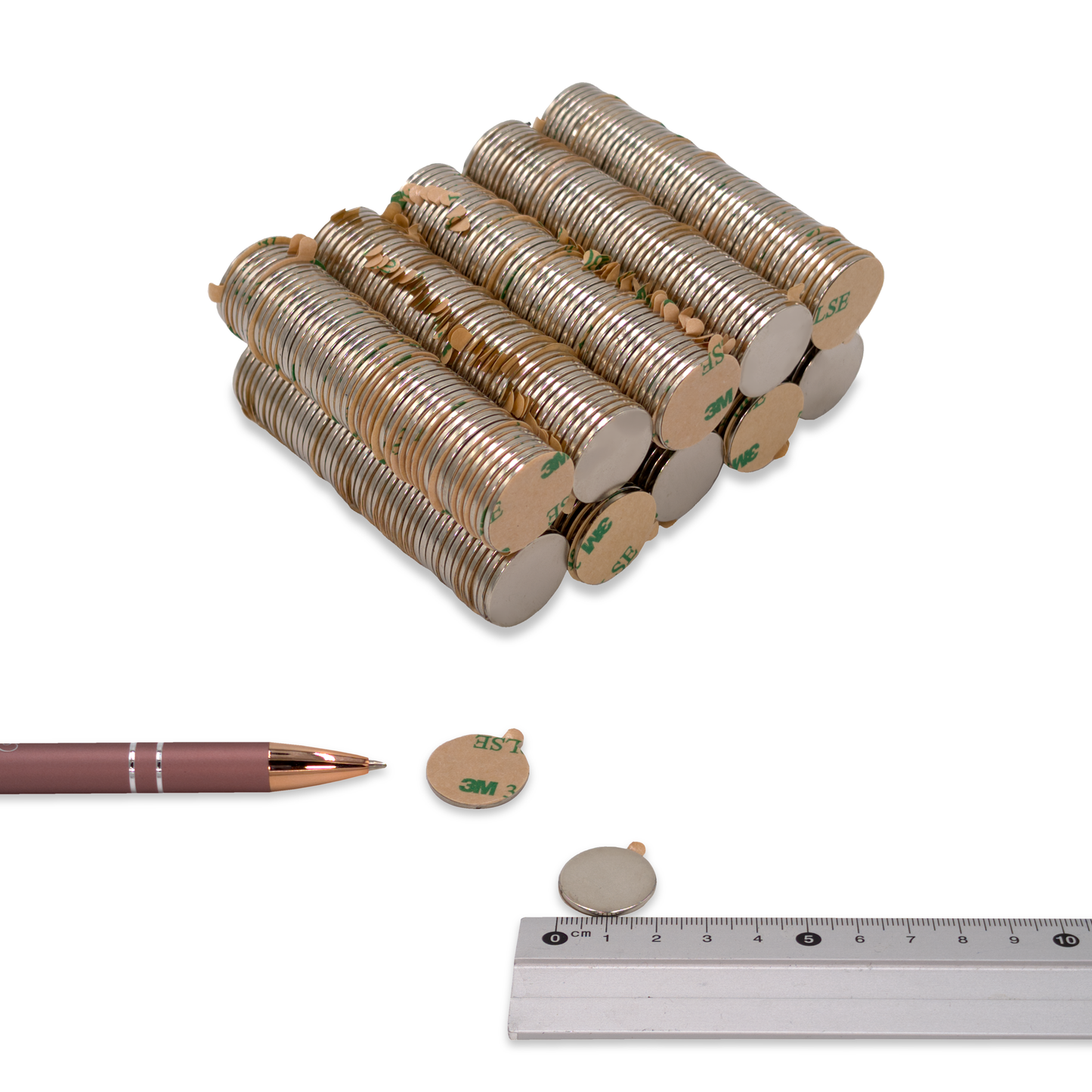 Neodym Scheibenmagnet selbstklebend 20×1,5 mm N52