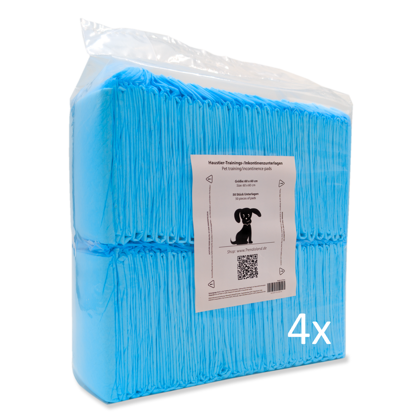Hunde Trainingspads 60×60 cm – Saugstarke Inkontinenzunterlagen
