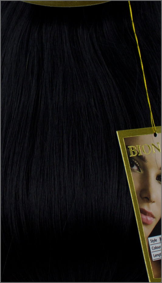 Clip-in Haar Extensions, BIONORA PROFESSIONAL, #01, Tiefschwarz, 40 50 60 (+) cm, 85/95/105 Gramm