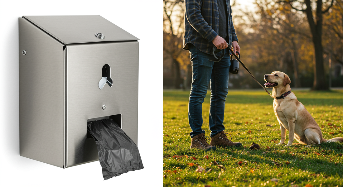 Metallspender – unkaputtbar für Hundekot unterwegs