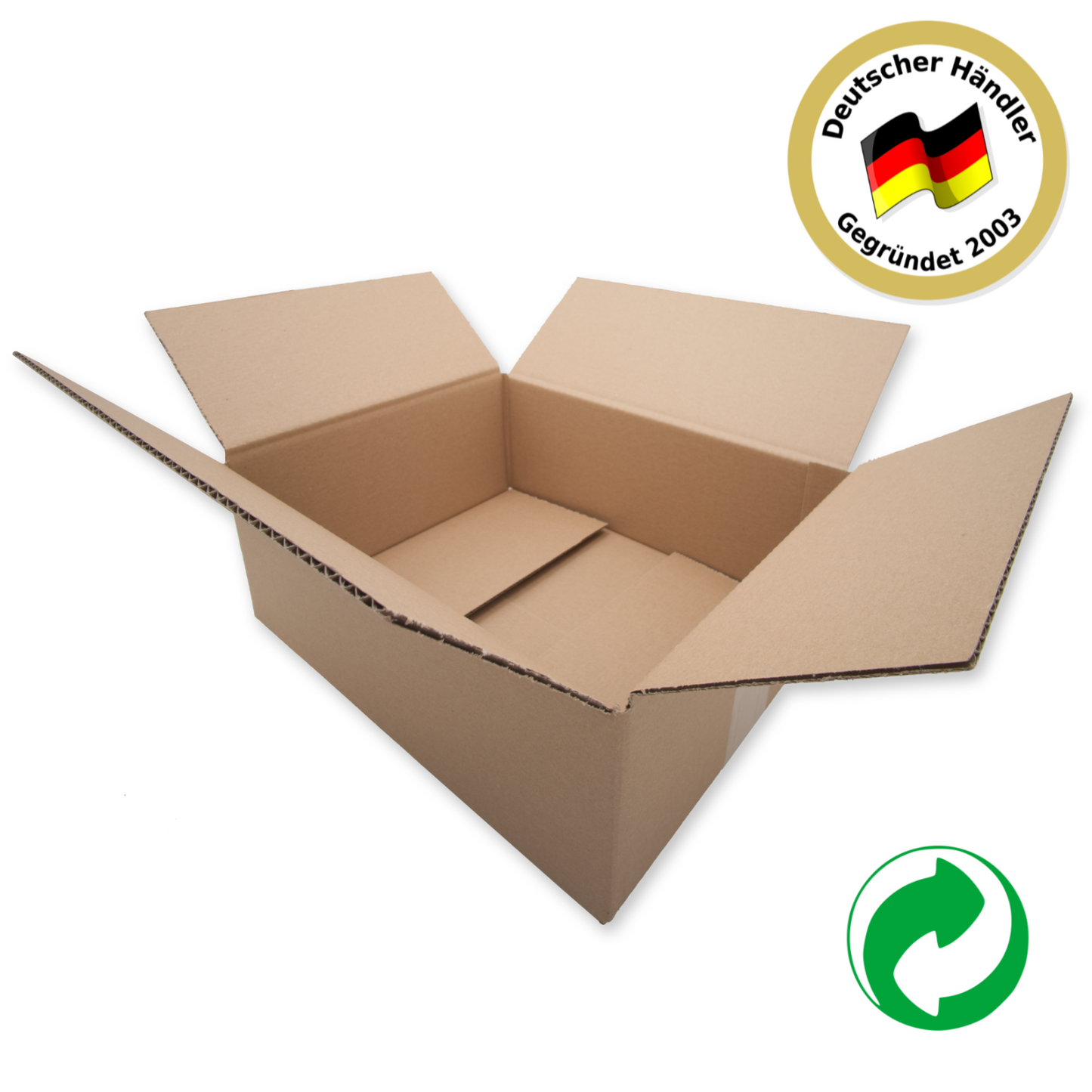 Braune Faltkartons 320x250x120mm 1.3 B-Welle 1-wellig Versandkarton 32x25x12cm