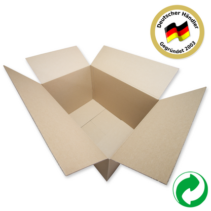 Braune Faltkartons 600x400x400mm 1.3 B-Welle 1-wellig Großkarton 60x40cm Eurobox
