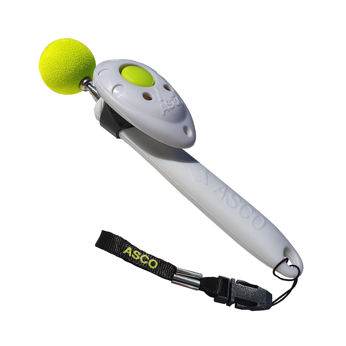 ASCO ClickStick - Target Stick mit abnehmbarem Premium Clicker - Target Stab für Hunde Katzen Clickertraining - Targetstick ausziehbar mit extra Klicker - Targetstab für Target-Training