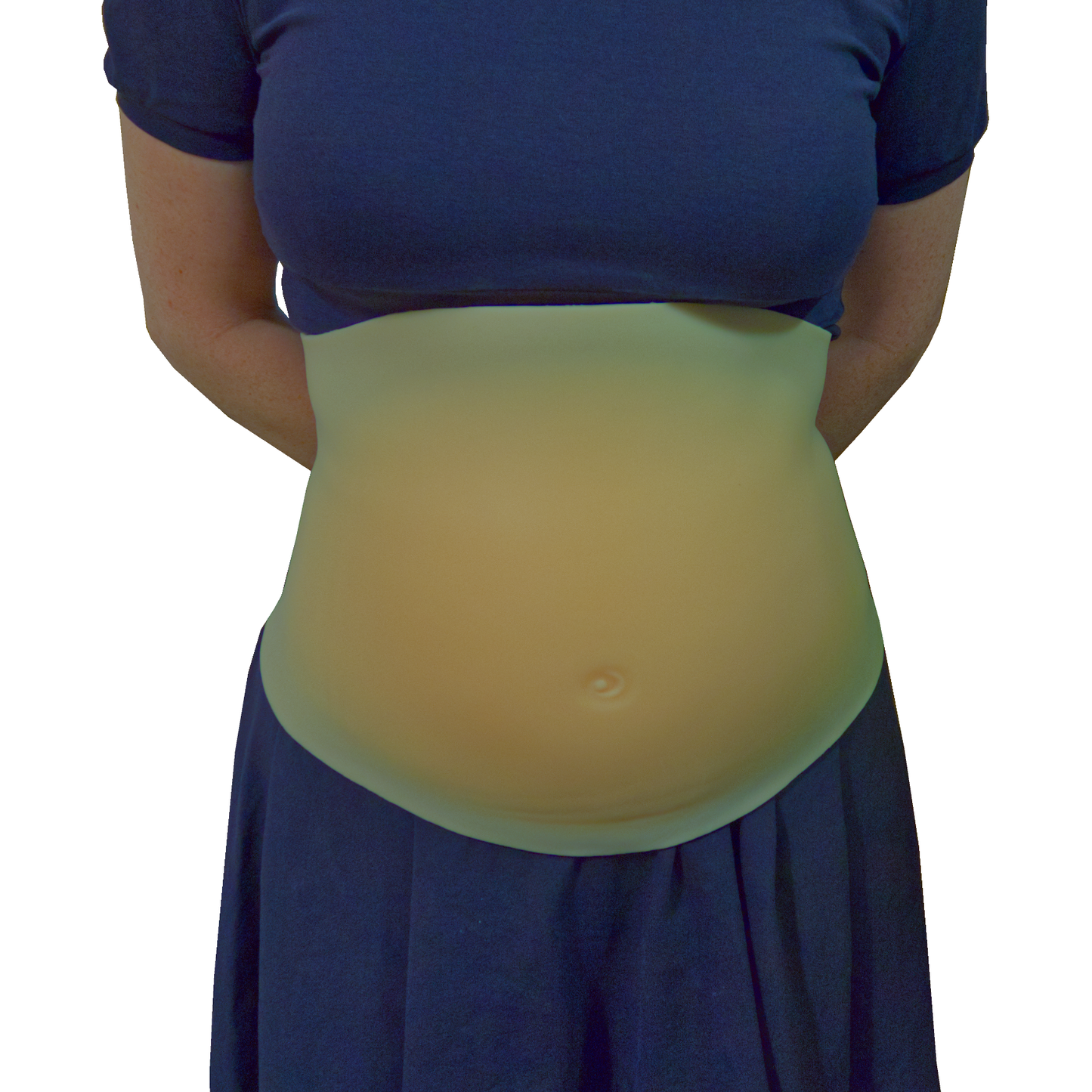 Künstlicher Silikon-Schwangerschaftsbauch zum Umschnallen, ultra realistisch, Typ T3