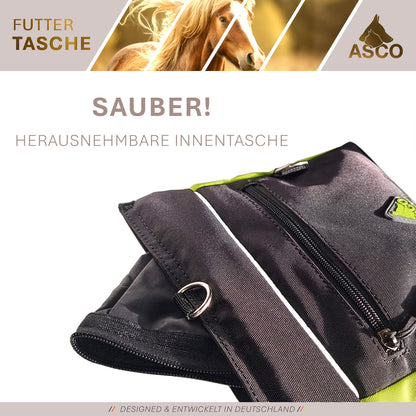 ASCO Futterbeutel mit Einhand-Schnappverschluss, Leckerlibeutel 20x20 cm, QuickTouch Leckerlietasche