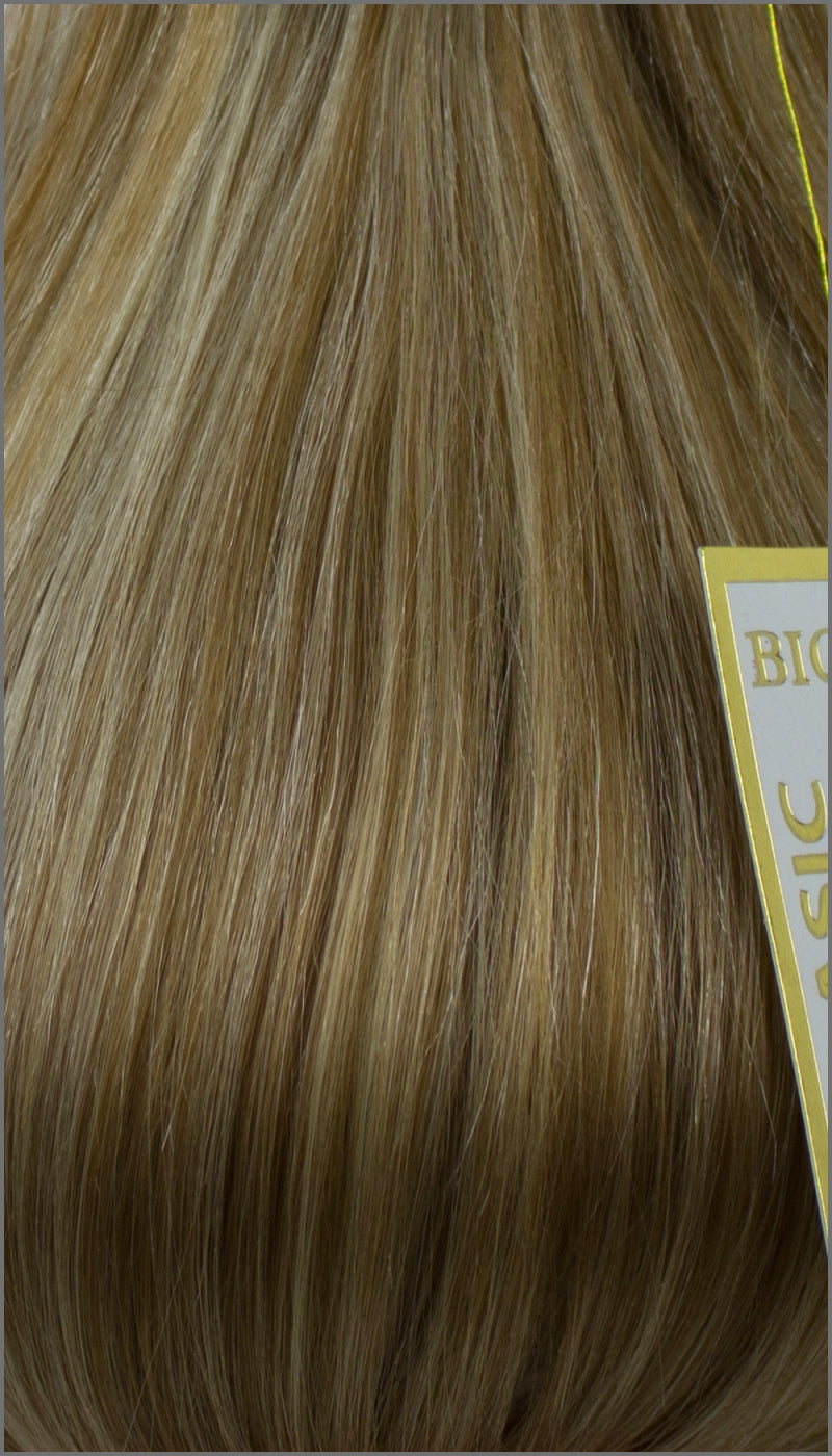 Clip-in Haar Extensions mit Echthaar, #27/613, Honigbraun / Platinblond, BASIC von BIONORA, 43/53/63cm, 70/80/90 Gr.