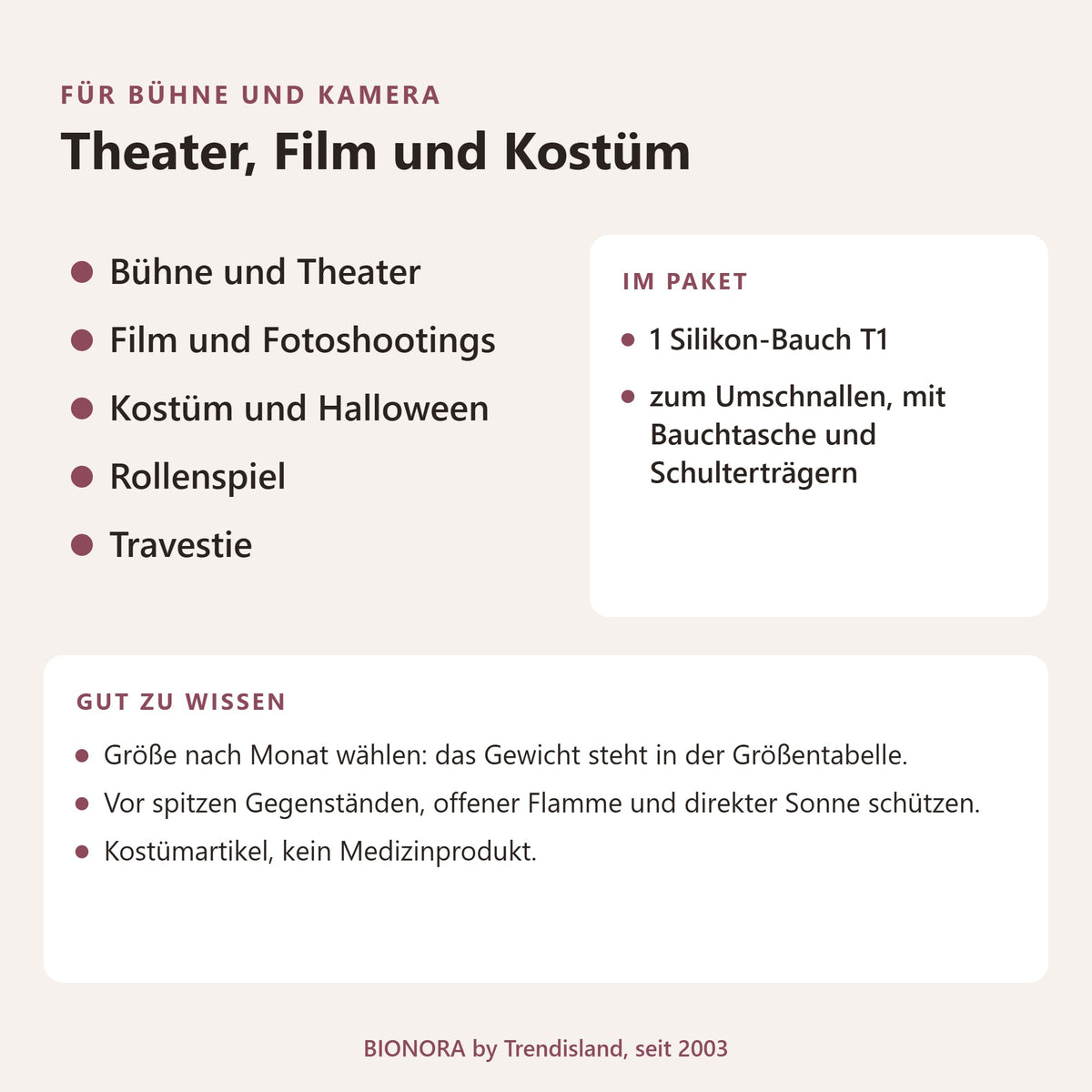 BIONORA Künstlicher Silikon-Schwangerschaftsbauch zum Umschnallen: Theater, Film und Kostüm: Bühne und Theater, Film und Fotoshootings, Kostüm und Halloween, Rollenspiel, Travestie