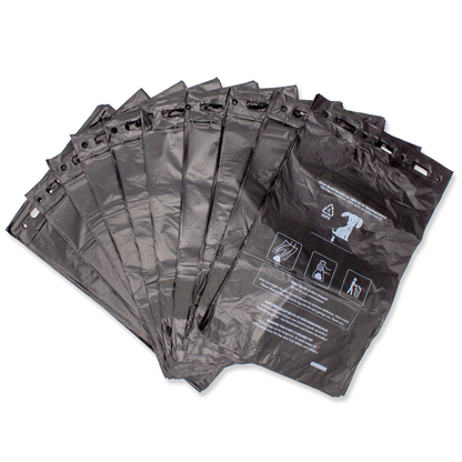 1000 schwarze Hundekotbeutel zum Aufhängen 21×31,5 cm – Reißfest, blickdicht & umweltfreundlich