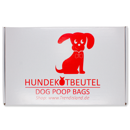 1000 rote Hundekotbeutel zum Aufhängen – Reißfest, geruchsdicht & umweltfreundlich