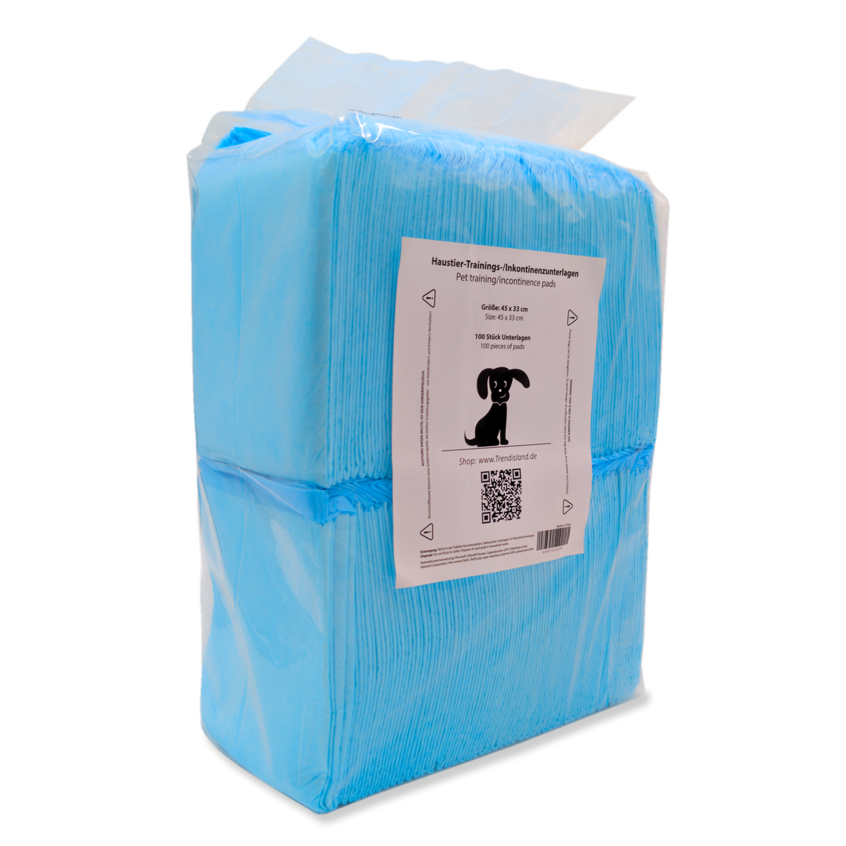 100 Welpenunterlagen 45×33 cm – Saugstarke Hunde-Trainingspads