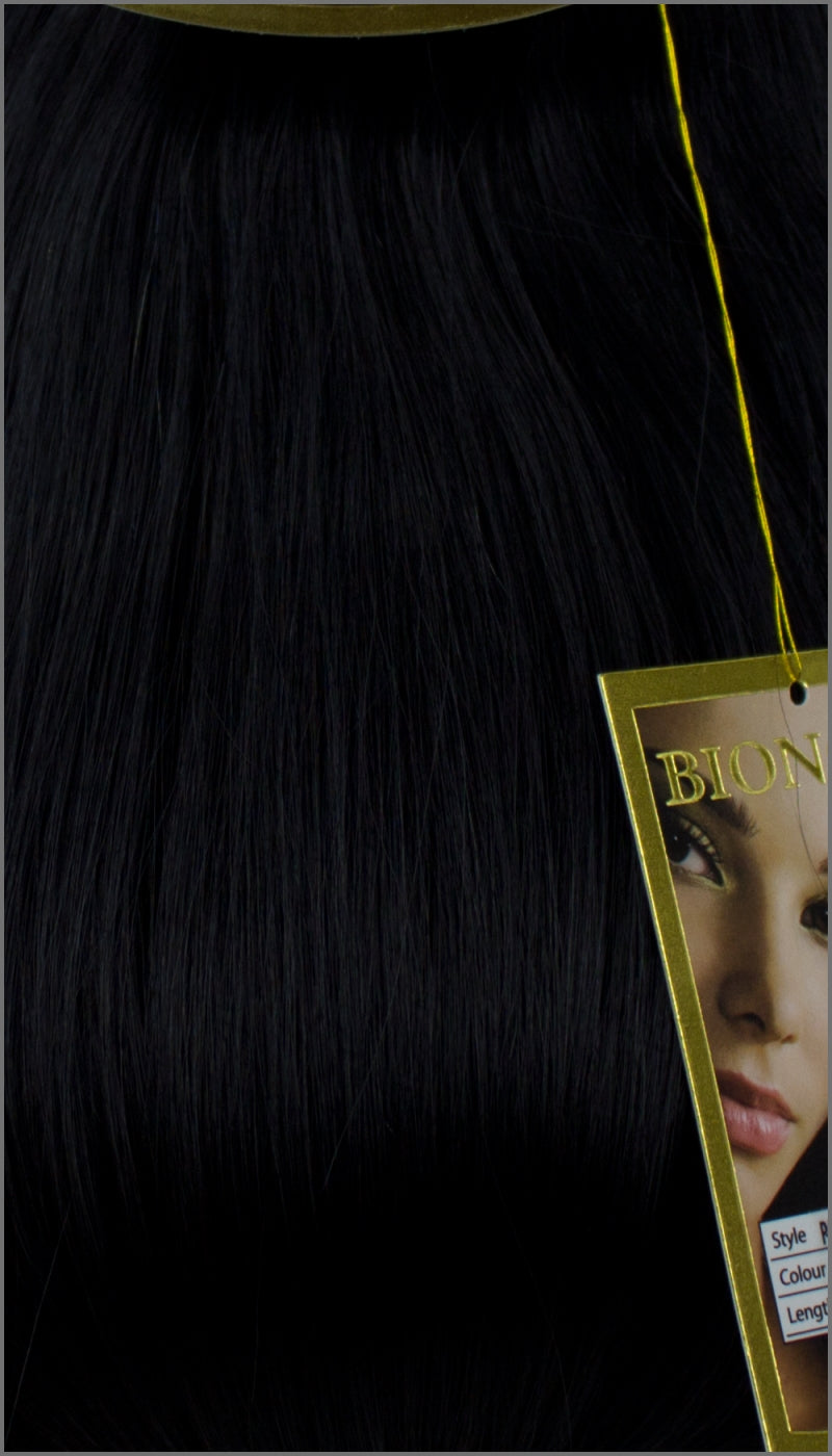 Clip-in Haar Extensions, BIONORA PROFESSIONAL, #01, Tiefschwarz, 40 50 60 (+) cm, 85/95/105 Gramm