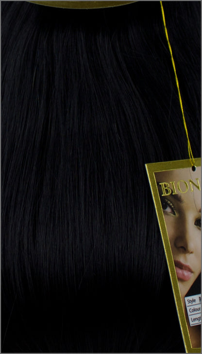 Clip-in Haar Extensions, BIONORA PROFESSIONAL, #01, Tiefschwarz, 40 50 60 (+) cm, 85/95/105 Gramm