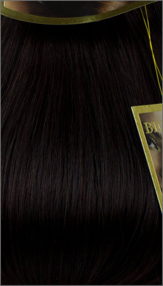 Clip-in Haar Extensions, BIONORA PROFESSIONAL, #02, Dunkelbraun, 40 50 60 (+) cm, 85/95/105 Gramm